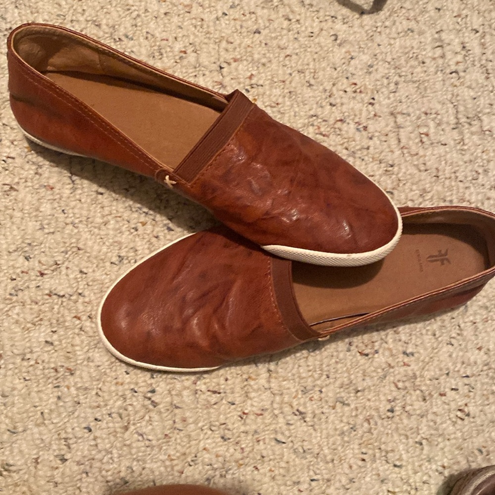 Frye slip on leather casual shoes size 7.5